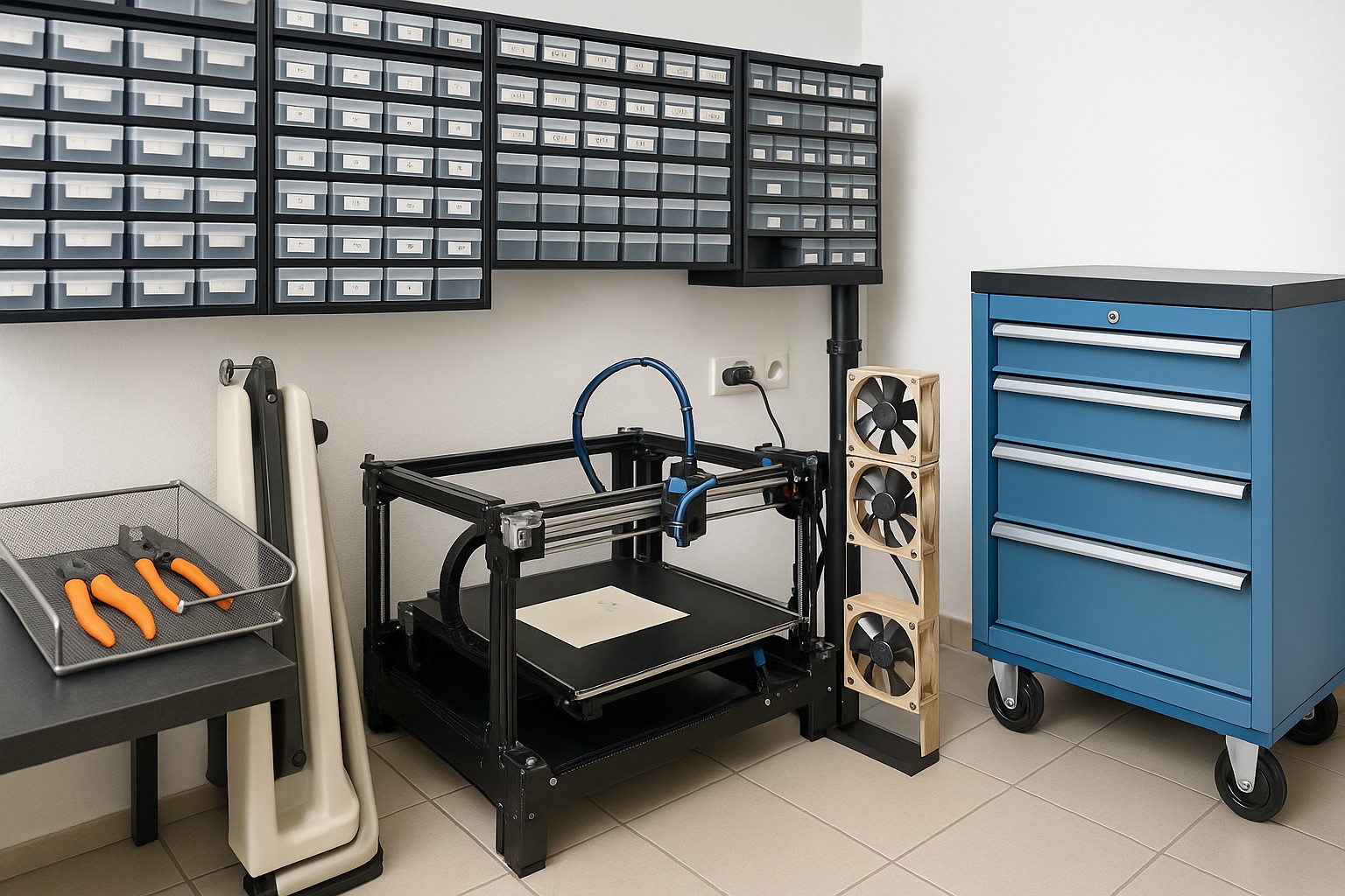 3D-Druck & Prototypen 3D-Drucker und Werkstattwagen für Prototypen im Think Tank Tegernsee